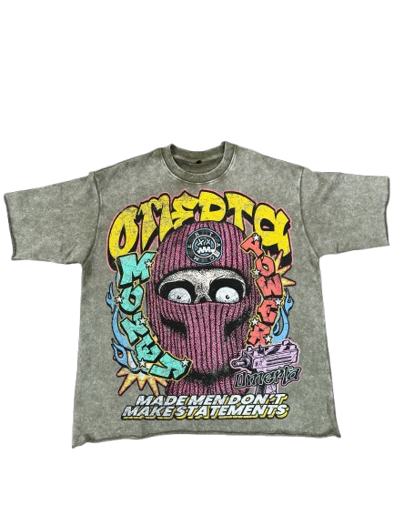 Omerta Mask Man T-Shirt (Olive Green)