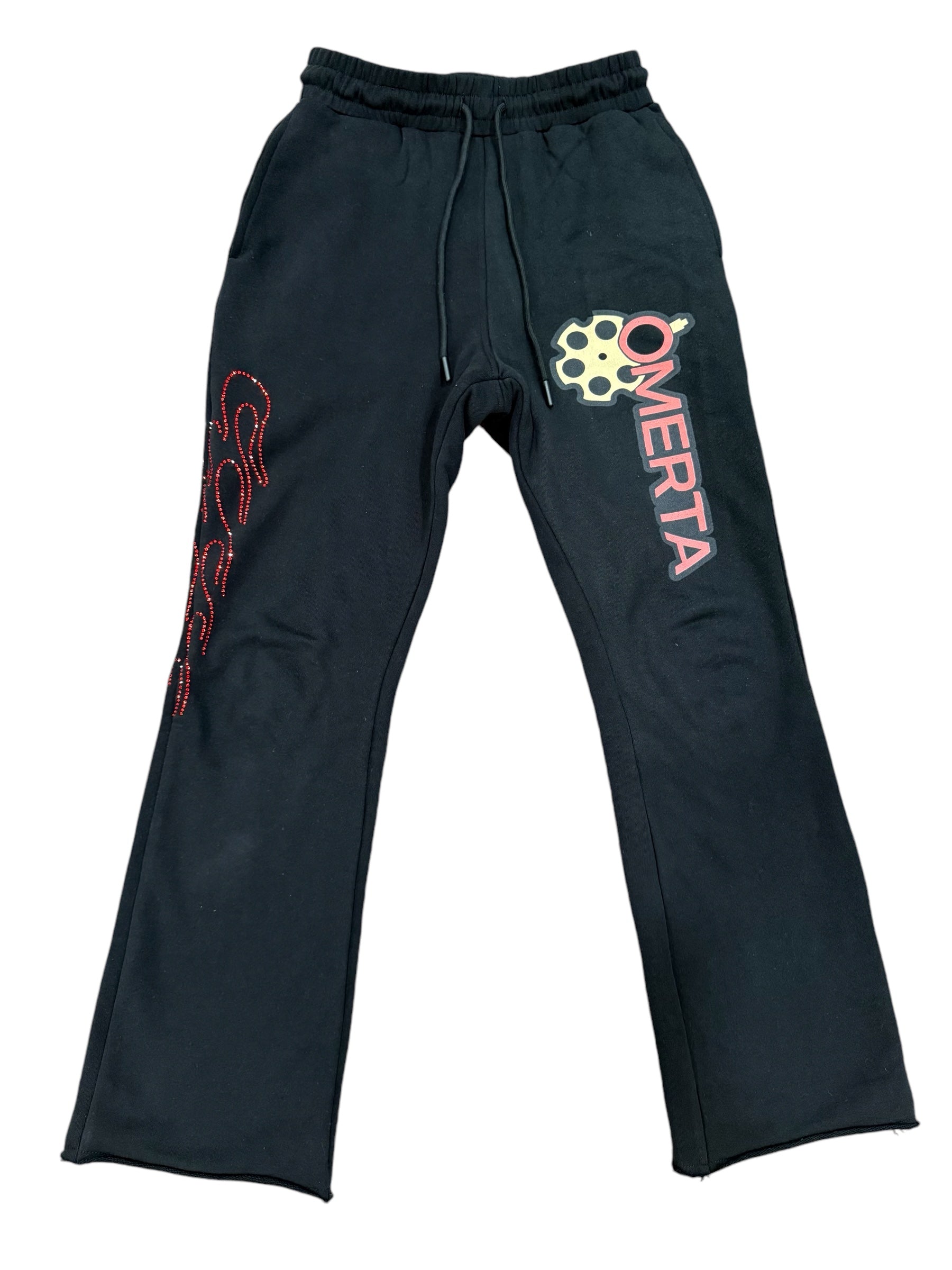 Omerta 3 Skulls Set Flared Sweatpants